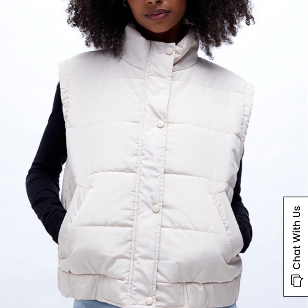 Off white puffer vest - PACSUN